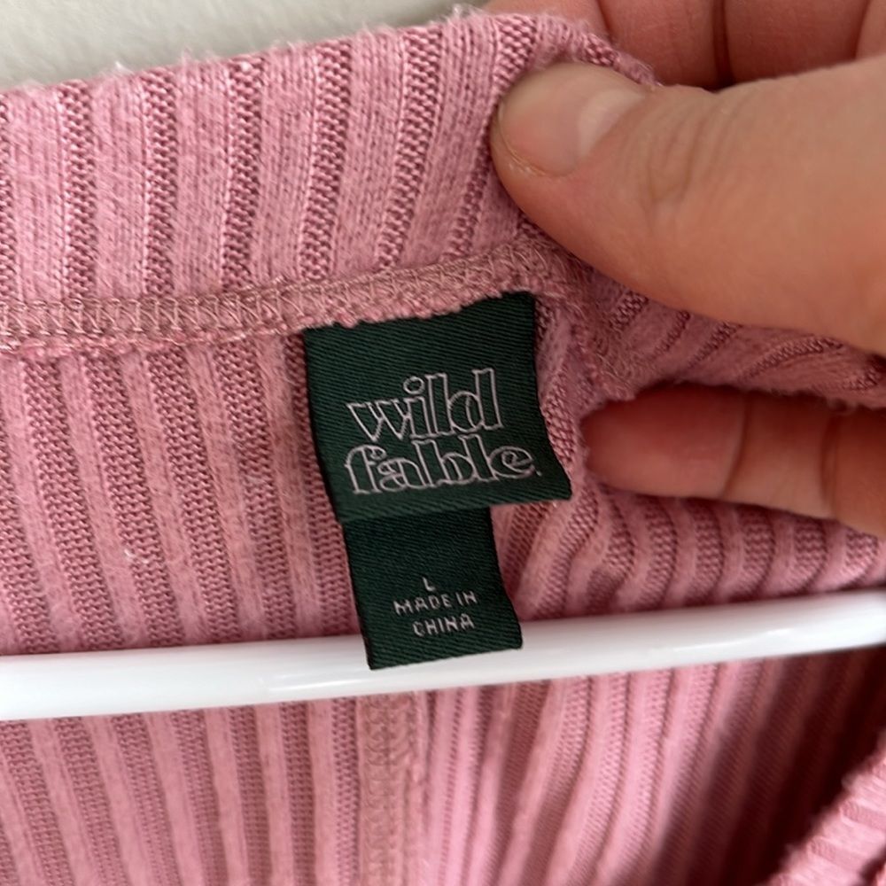 Wild Fable Pink Sweater Top Women’s Size L - Picture 3 of 7